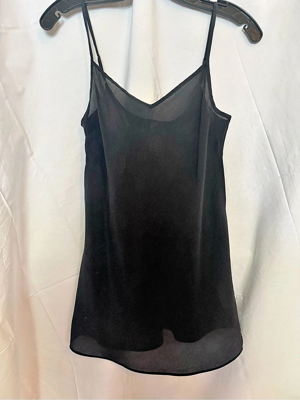 J.CREW Sheer Black Cami Size XXS